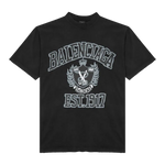 Balenciaga College Printed Cotton T-Shirt