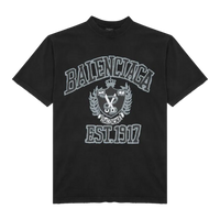 Balenciaga College Printed Cotton T-Shirt