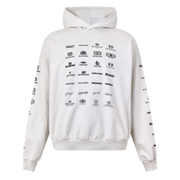 Balenciaga Archives Logos Hoodie