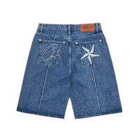 Corteiz C-Star Denim Jorts - Faded Blue