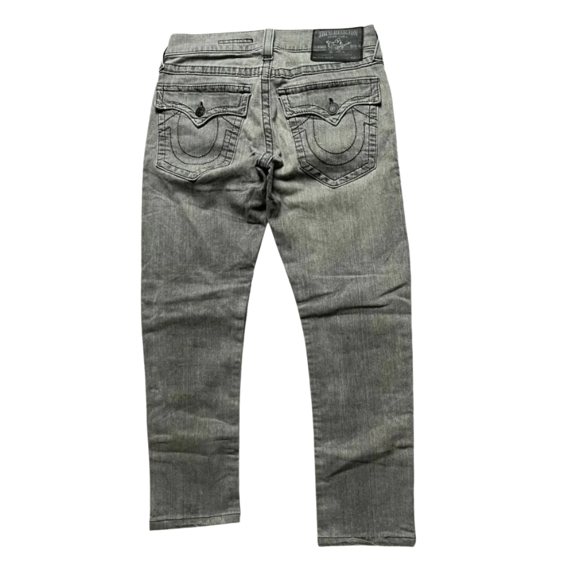 True Religion Ricky Straight Grey Jeans