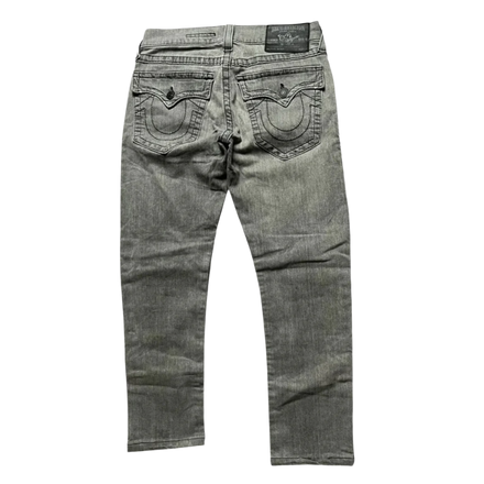 True Religion Ricky Straight Grey Jeans