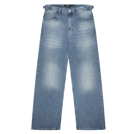 Blue Washed Baggy Jeans