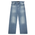 Blue Washed Baggy Jeans