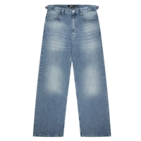 Blue Washed Baggy Jeans