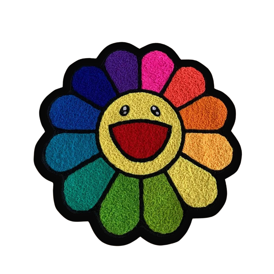 Takashi Murakami Flower Rug (Rainbow)