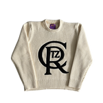 Corteiz Emblem Knit Sweater (Black/White)