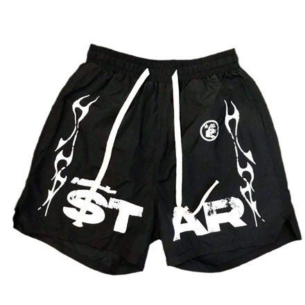 Hellstar Flame Graphic Shorts