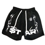 Hellstar Flame Graphic Shorts