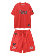 Chrome Hearts mesh football red set