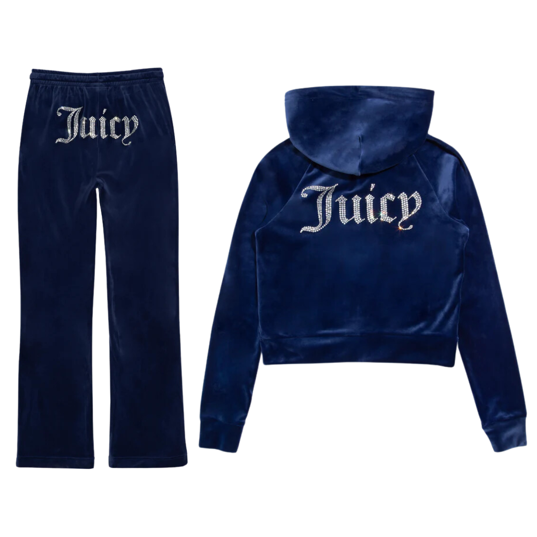 Women's Juicy Diamanté Velour Tracksuit