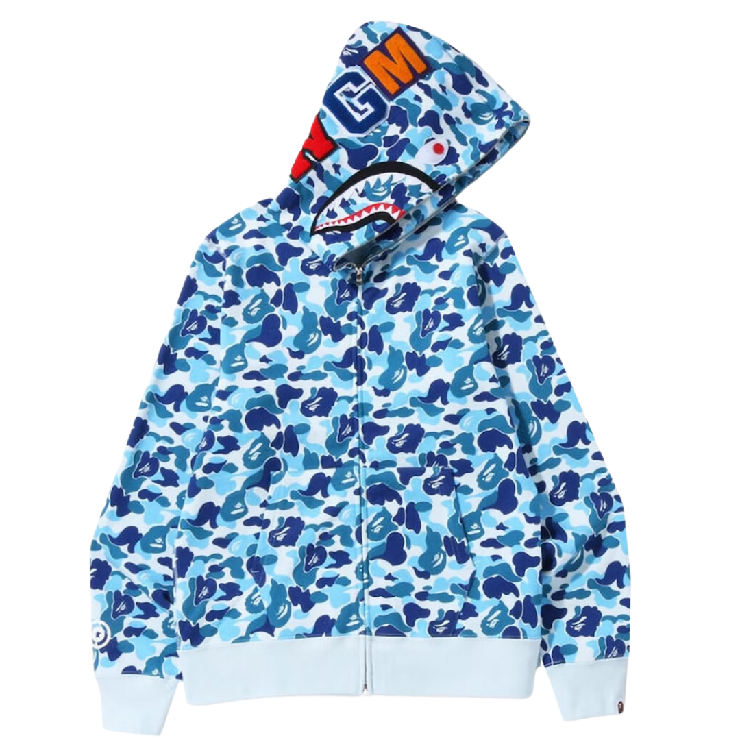 BAPE ABC Camo Shark Full Zip Hoodie (All colours)