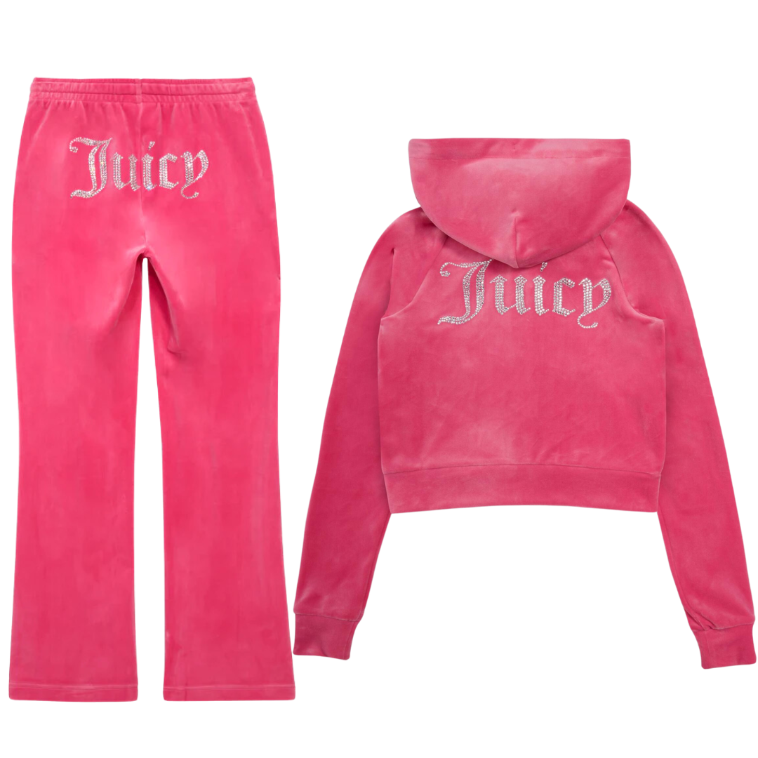 Women's Juicy Diamanté Velour Tracksuit