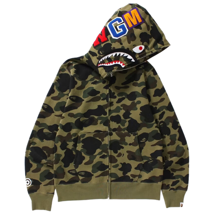 BAPE ABC Camo Shark Full Zip Hoodie (All colours)