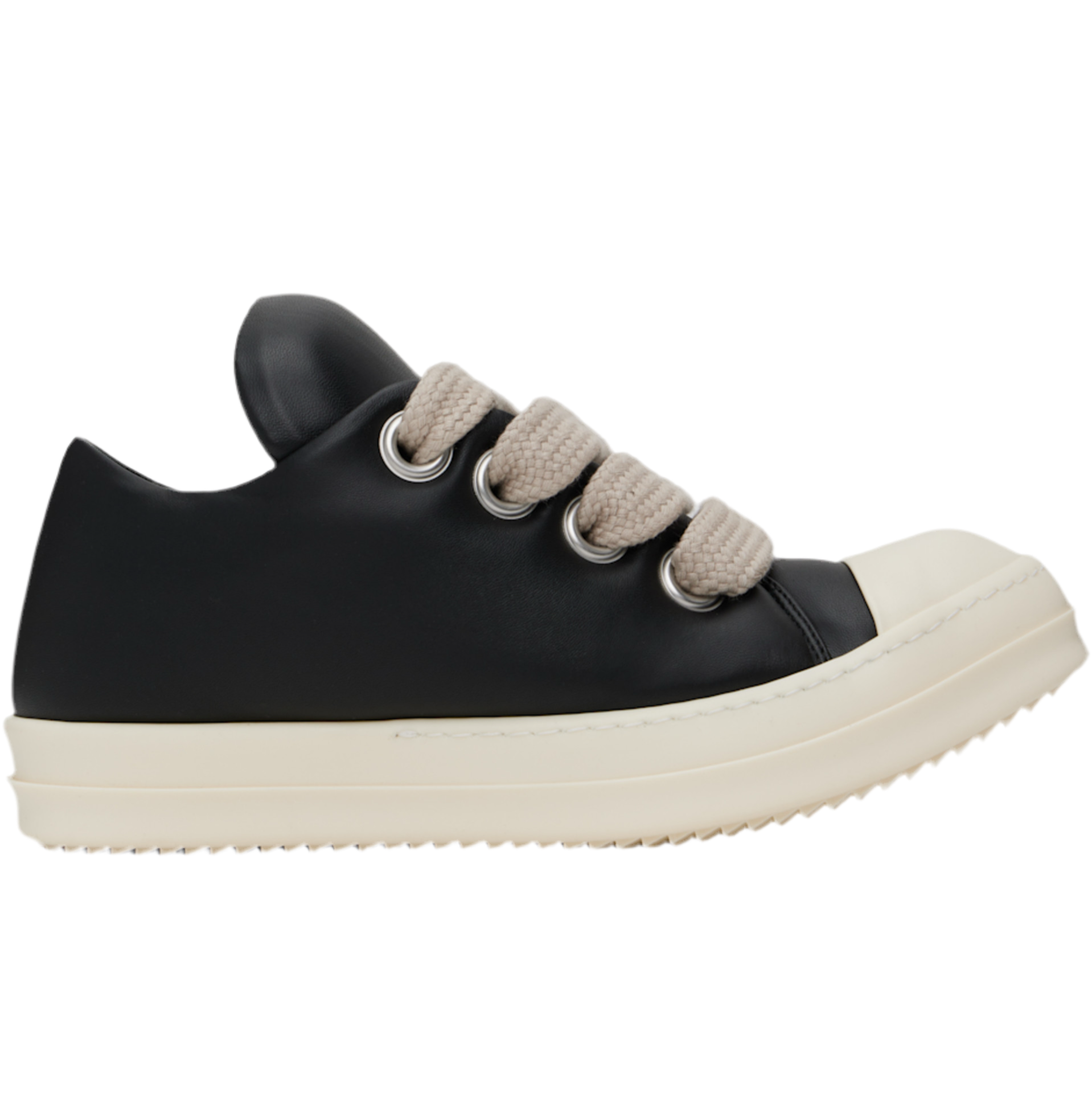 Rick Owens Porterville Jumbo Lace Padded Low Sneakers - Black