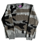 Corteiz Mohair kmit sweater deep ocean camo