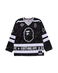 BAPE x Mitchell & Ness NHL LA hockey jersey