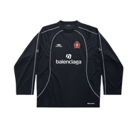 BALENCIAGA Paris Soccer Long Sleeve Oversized T-shirt