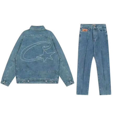 Corteiz C Star Washed Denim Set